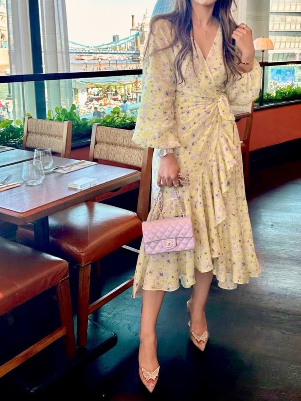 H&M Floral Wrap Dress